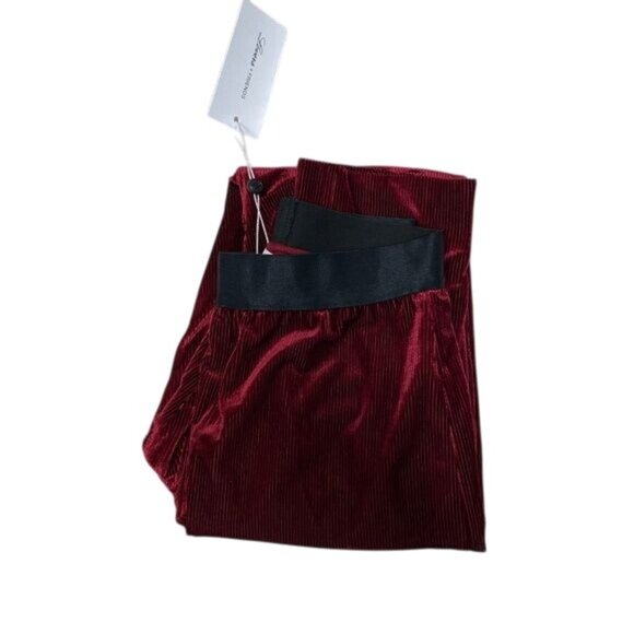 Lovers + Friends Burgundy Clair Velvet High-Waisted Legging - Picture 5 of 5